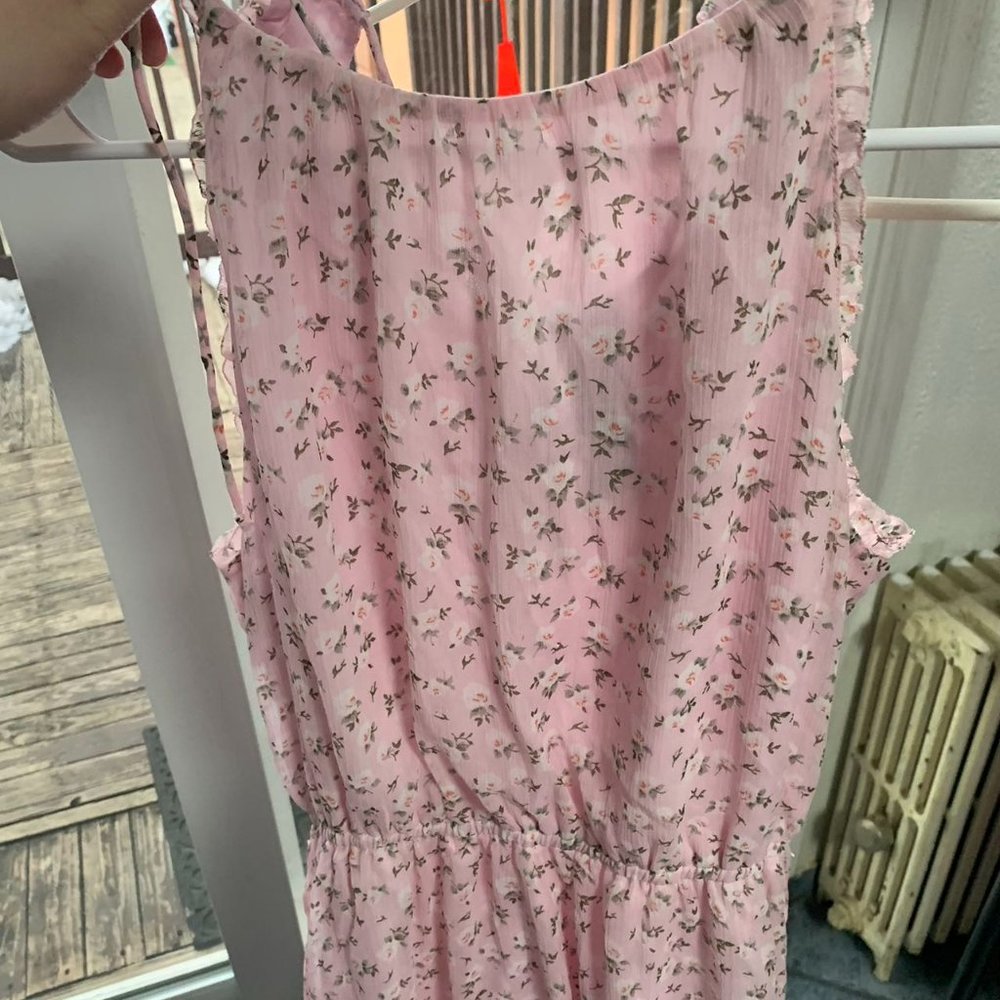 pink floral dress size L